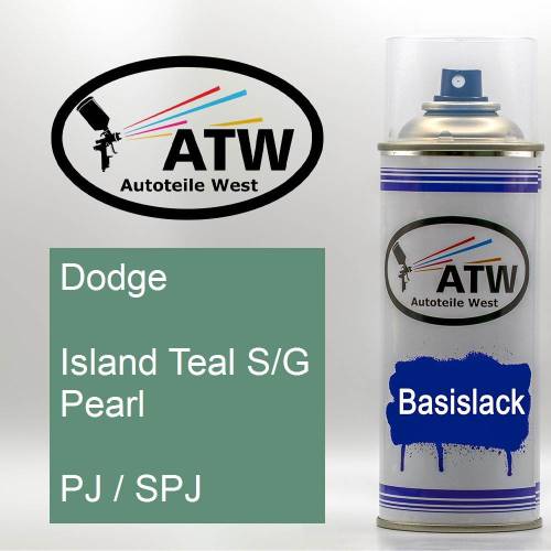 Dodge, Island Teal S/G Pearl, PJ / SPJ: 400ml Sprühdose, von ATW Autoteile West.